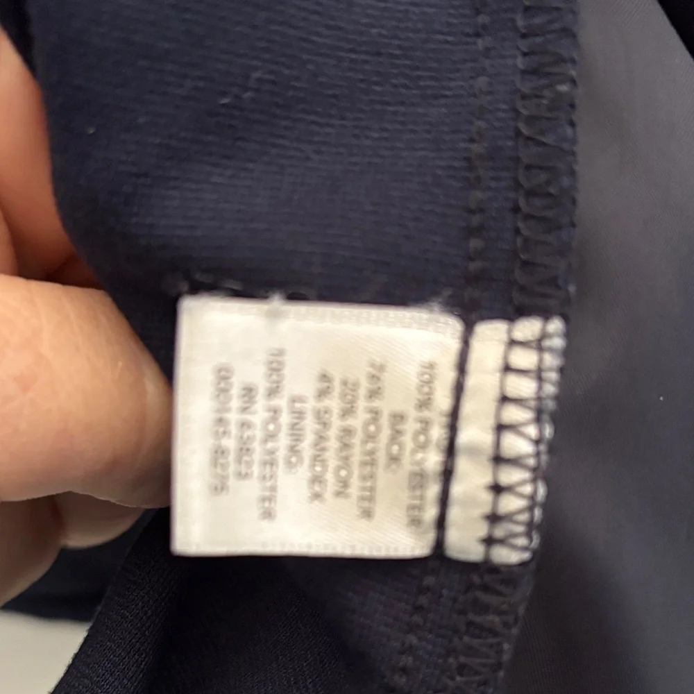 Women's Navy Patterned Vest - Picture 3 of 5